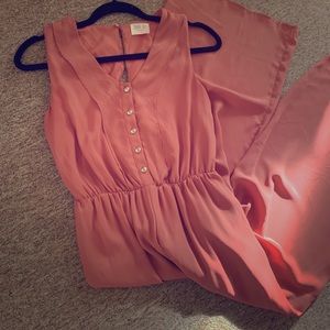 Rose sleeveless jumpsuit